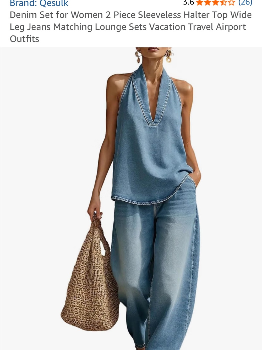 Light Blue Wide Leg Jeans for Women
